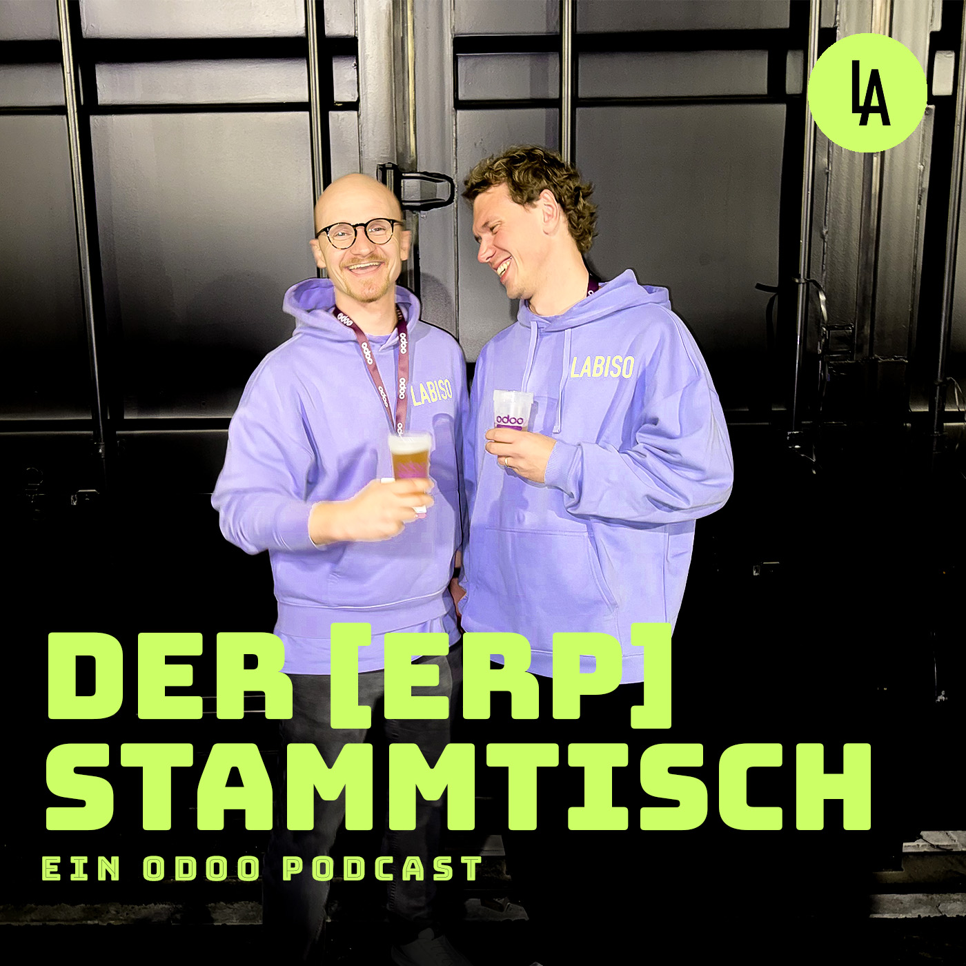 Laurence und Raphael, die Gastgeber des ERP-Stammtischs